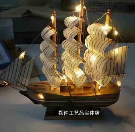 闺蜜送礼毕业送礼一帆风顺帆船模型摆件客厅房...