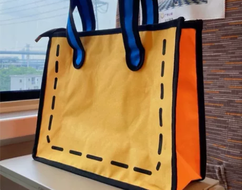 二次元卡通背包包女2D漫画大容量可爱通勤单...