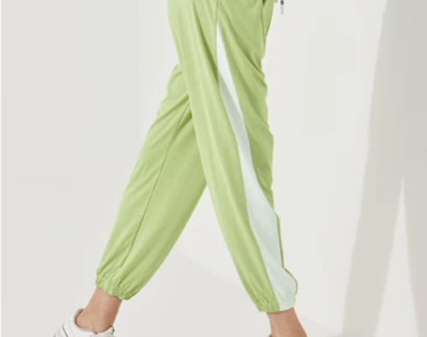 暴走的萝莉春夏运动裤女宽松跑步束脚长裤休闲...