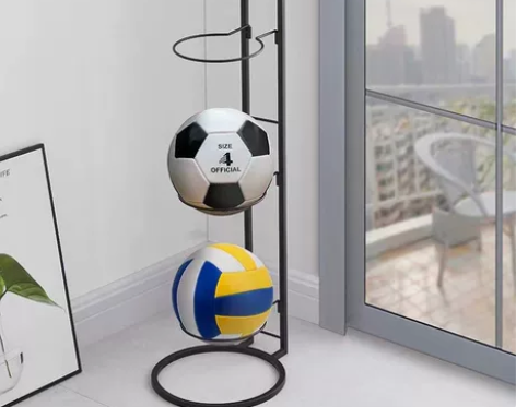 可折叠篮球收纳架家用简易足球排球整理收纳筐...