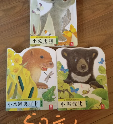 小兔比利，小熊波比，小水獭奥斯卡-触摸书小...