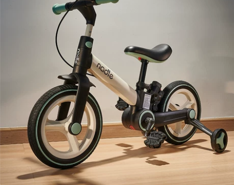自行车 nadle纳豆儿童平衡车二合一可折...