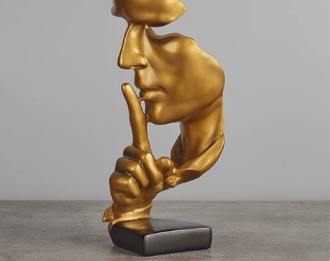 简约现代沉默是金创意客厅酒柜装饰摆件北欧雕...