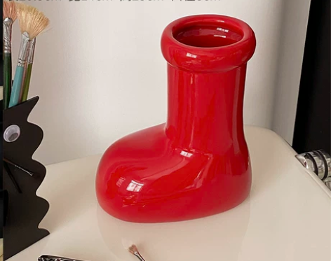 CMYD 填绘取悦自己的生活 小众红鞋子陶...