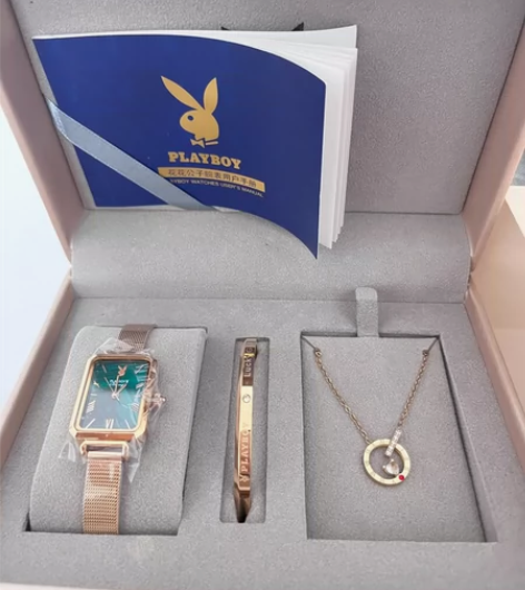 花花公子小众手表套盒 三件套 全新未使用 手册跟礼盒都在（适...