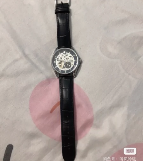 正品牌花花公子手表男士机械表男全自动镂空名...