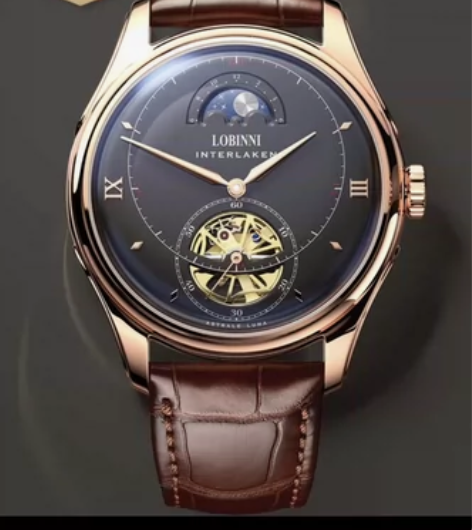 【双11狂欢价】罗宾尼正品镂空飞轮全自动机...