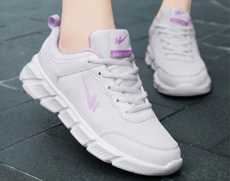 双星正品女鞋2022新款网面透气运动鞋女小...