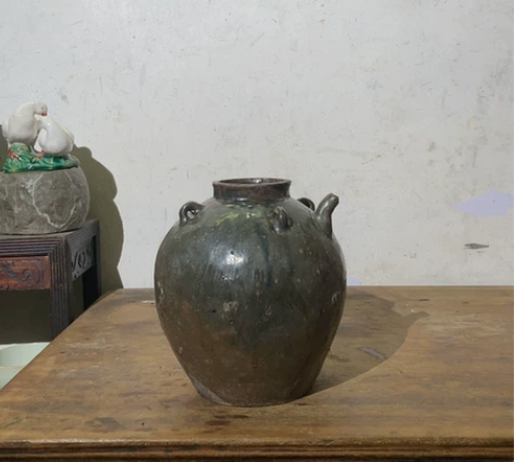 民俗粗陶，酒壶茶壶，口有磕，流水道具，影视...