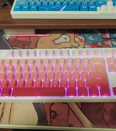 客制化-腮红侧刻麻将音+实白三模87下灯位...