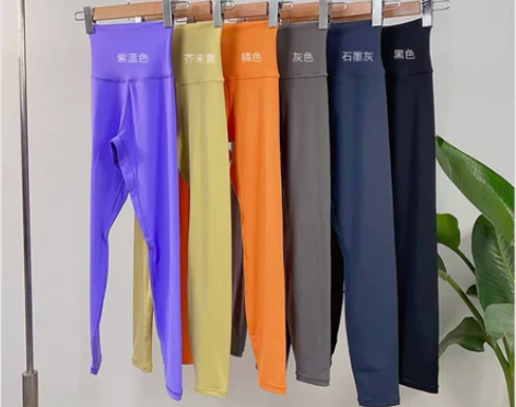 裸感瑜伽裤运动健身弹力紧身裤鲨鱼裤高腰提臀女