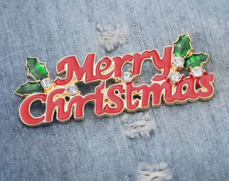 芝芝优选 圣诞快乐胸针 徽章 圣诞节礼物