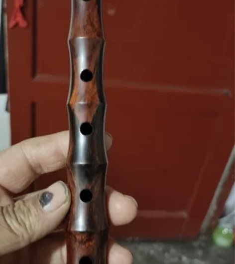 金星黑飘红百年老红木降B调唢呐，专业演奏级...