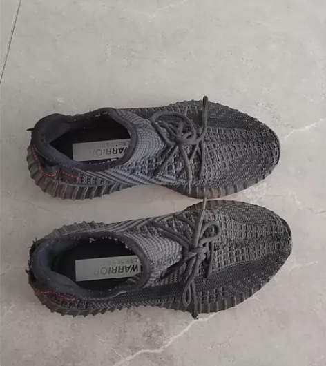 回力男孩，黑色椰子鞋，240，38码，针织...