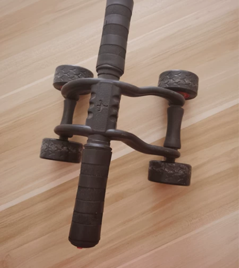 李宁健腹轮四轮健腹器男锻炼腹肌卷腹滚轮女收...