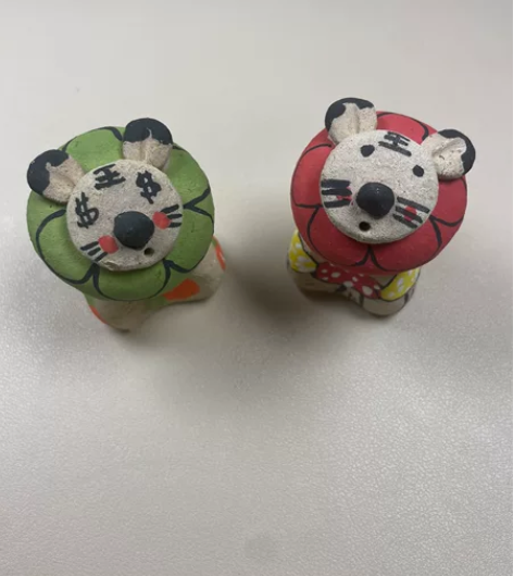 景德镇手捏手绘陶瓷摆件 可插线香 一对一起...