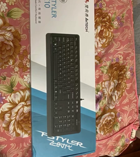 全新 双飞燕FK10有线键盘超薄静音防水轻音巧克力USB接口...