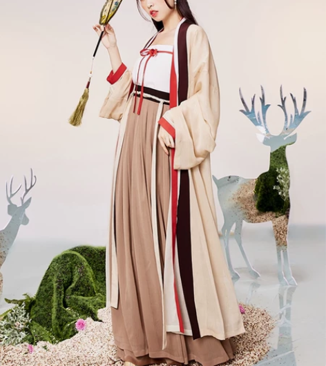 【十三余 小豆蔻儿】[鸣沙]双层长褙子宋抹...