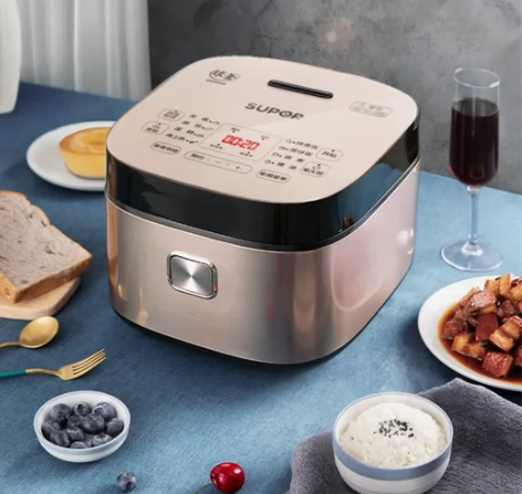 苏泊尔电饭煲电饭锅4L新蓝钻球釜内胆特色烘...