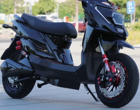 聚龙电瓶车新款外卖踏板电动车72V电摩成人...