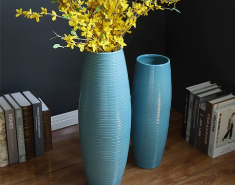 花瓶摆件北欧客厅插花干花现代简约大号景德镇...