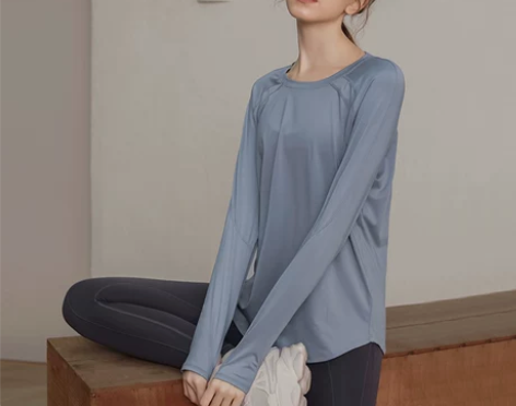 VFT宽松速干运动上衣女长袖T恤瑜伽服透气...