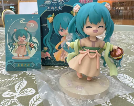 正品 初音未来“曲云裳”系列手办盲盒 玉茗...