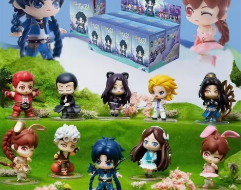 斗罗大陆盲盒手办二代唐三小舞模型儿童玩具隐...