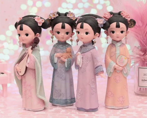 创意礼品我是格格系列房间卧室装饰品少女心桌...