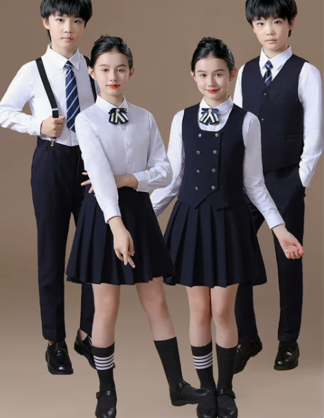 国庆儿童合唱演出服小学生朗诵比赛服装