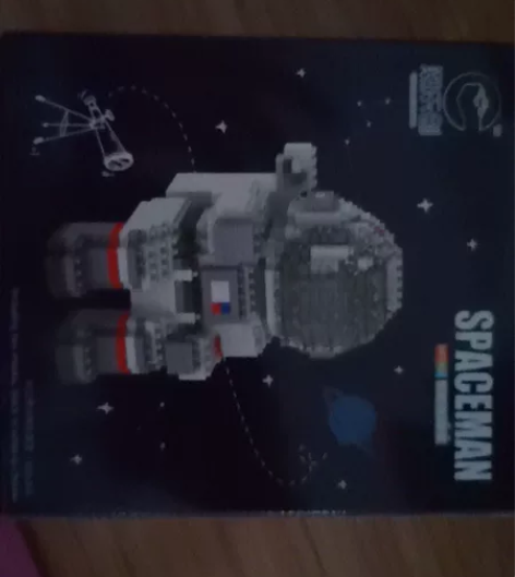 潮乐创微颗粒钻石积木6600宇航员登月流浪...