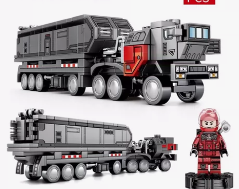 森宝积木正版授权流浪地球小型运载车男孩益智...