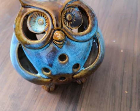 猫头鹰摆件家居客厅卧室办公玄关桌面陶瓷装饰...