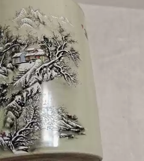 仿古陶瓷笔筒,尺寸高145×100直径 感...