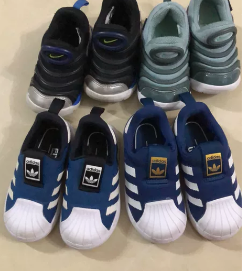鉴定阿迪贝壳头、鉴定耐克毛毛虫童鞋鉴定阿迪...