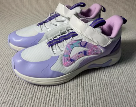 特步女童鞋春秋新款网面透气/防水儿童春秋款...