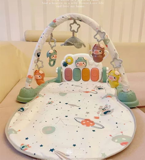 贝易婴儿健身架脚踏钢琴婴儿新生儿礼物0-3...