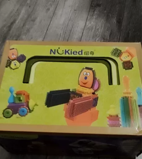 纽奇 儿童积木玩具感统软鬃毛积木拼插108...