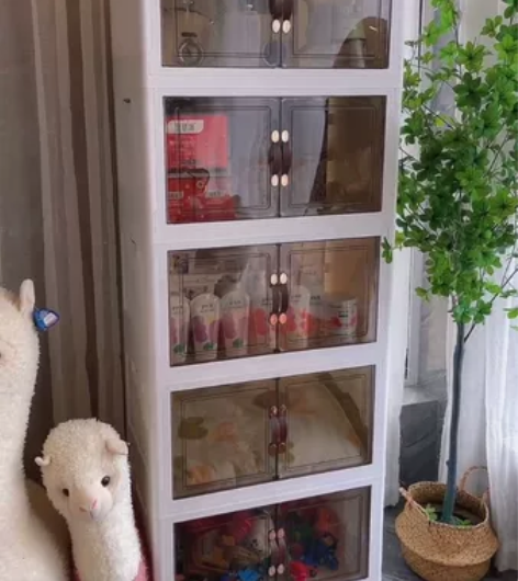 【清仓处理】折叠收纳箱加厚收纳双开门收纳箱...