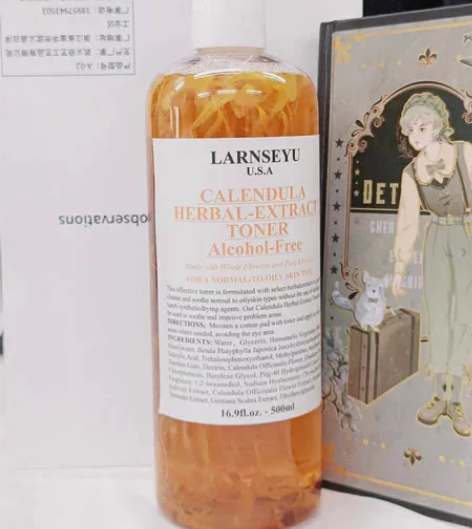 金盏花爽肤水女补水保湿控油收缩毛孔油皮清爽...