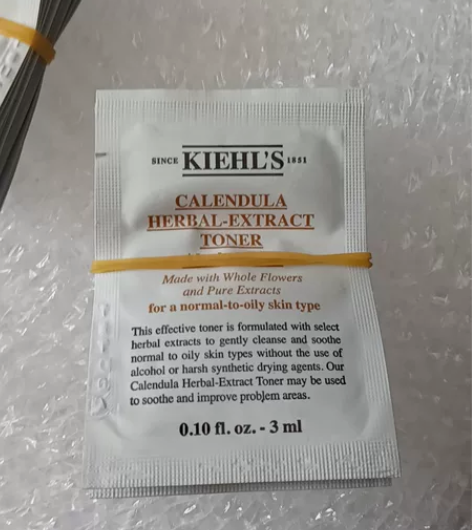 发50袋！科颜氏金盏花爽肤水袋包1.5ml...