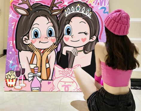 我要变成装饰画 动漫照片定制卡通 星蝶风