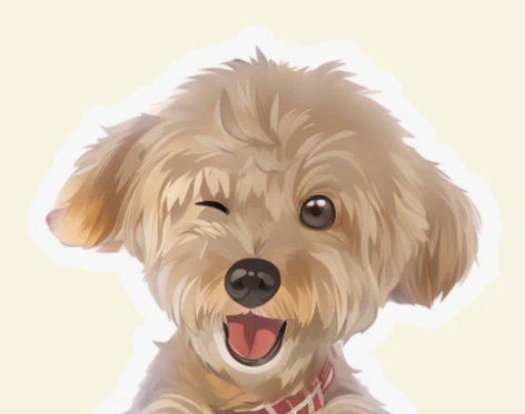 手绘宠物头像 宠物手绘Halobabe电子...