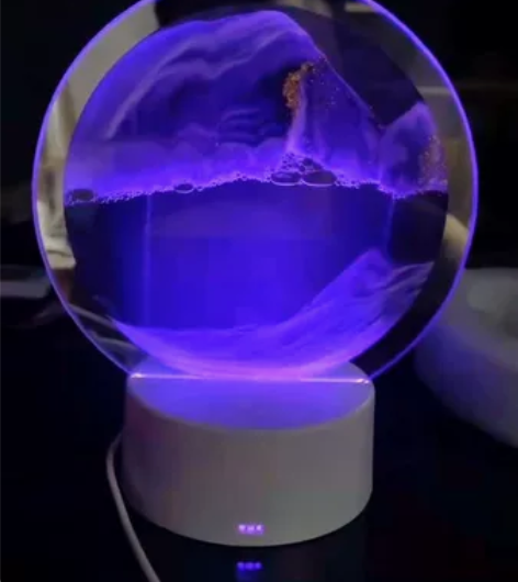 全新！流沙画小夜灯沙漏摆件灯办公室客厅装饰...