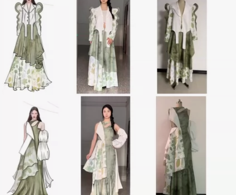 服装效果图成衣制作，服装bi设全包定制 感...