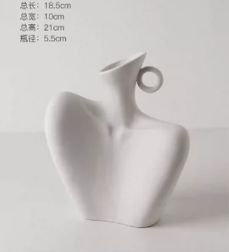 （全新江浙沪包邮）创意人体花瓶艺术摆件客厅...