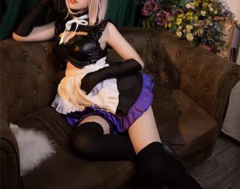 出猫老师家XL马修女仆装仅试穿一次 假发未...