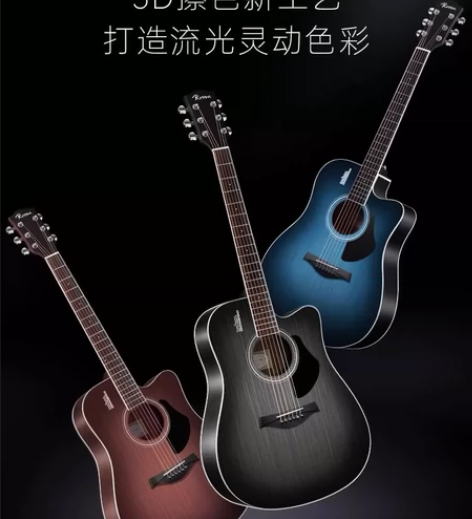 卢森面单板木吉他民谣吉他41寸初学者新手入...