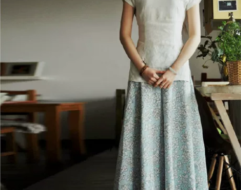 全新民族风/亚麻棉麻裙套装民族风MOMO_...