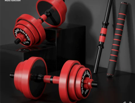 哑铃男士健身家用锻炼20公斤杠铃壶铃套装宿...